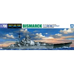 Aoshima AO04259 Cuirassé Allemand Bismarck 1:700