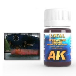 AK Interactive AK304 – Lavis Traces Marron Pour Coques Rouges 35 ml – Enamel