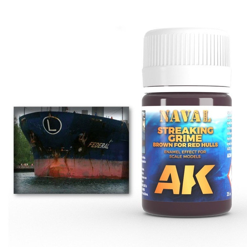 AK Interactive AK304 – Lavis Traces Marron Pour Coques Rouges 35 ml – Enamel