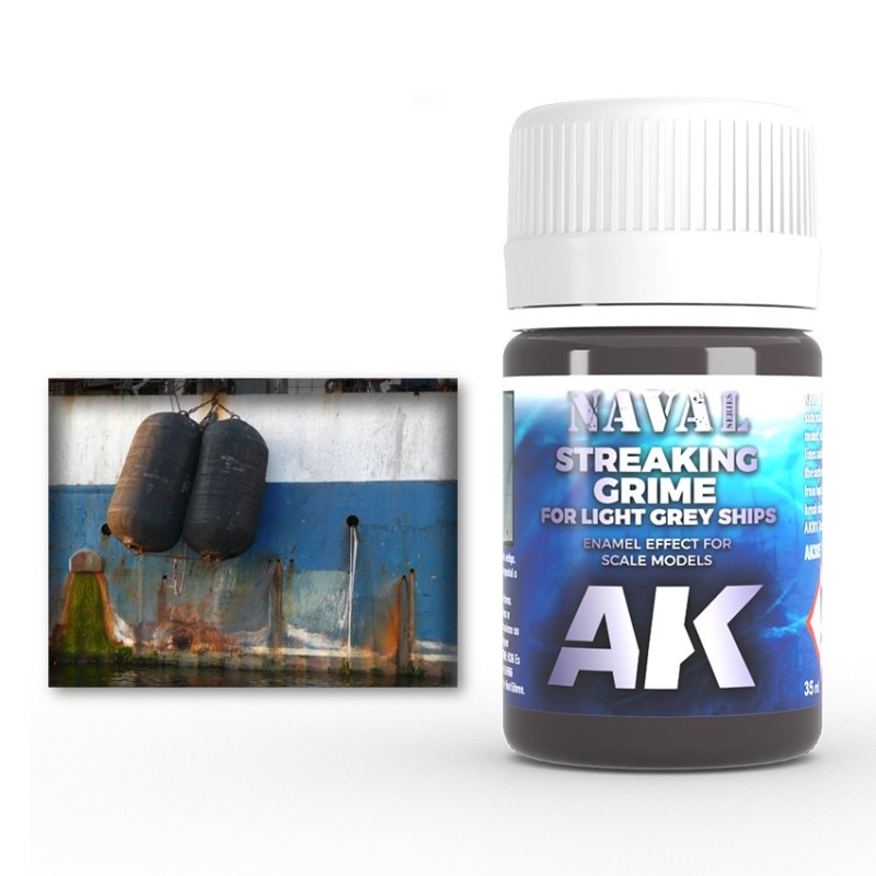 AK Interactive AK305 – Lavis Traces de Saleté Pour Navires Gris 35 ml – Enamel