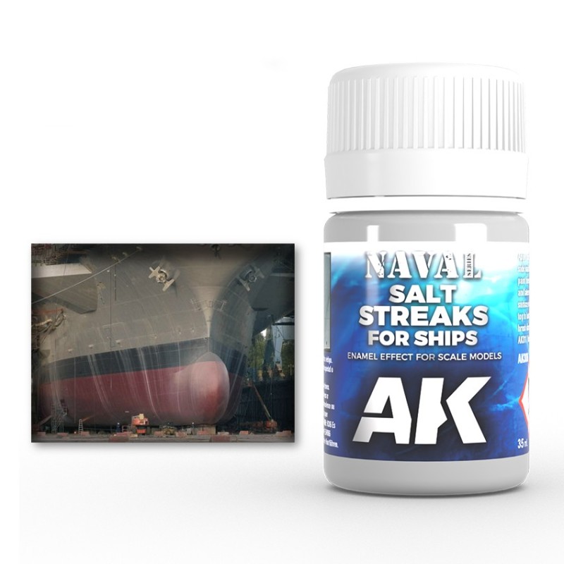 AK Interactive AK306 – Lavis Traces de Sel Pour Navires 35 ml – Enamel