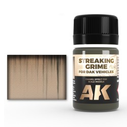 AK Interactive AK067 – Lavis Enamel Filtre Streaking Grime pour Intérieur 35 ml – Enamel