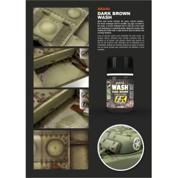 AK Interactive AK045 – Lavis Marron Foncé 35 ml – Enamel
