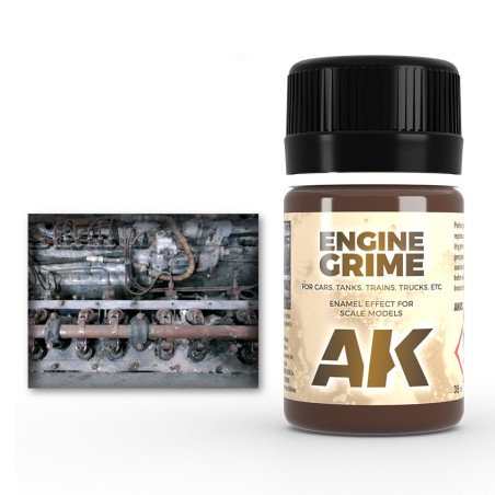 AK Interactive AK082 – Peinture Enamel Saleté moteur 35 ml – Enamel