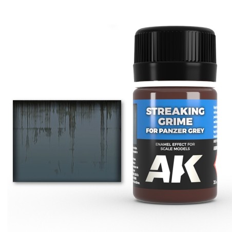 AK Interactive AK069 – Effet de salissures coulantes pour gris Panzer– 35 ml