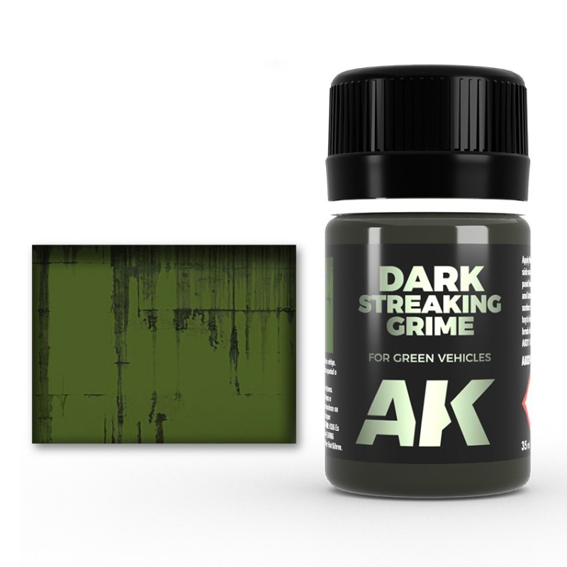 AK Interactive AK024 – Lavis Enamel "Traces de saleté foncée" 35 ml – Enamel