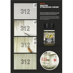 AK Interactive AK014 – Lavis Enamel "Traces de saleté hivernale" 35 ml – Enamel