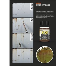 AK Interactive AK013 – Lavis Enamel "Traces de rouille" 35 ml – Enamel