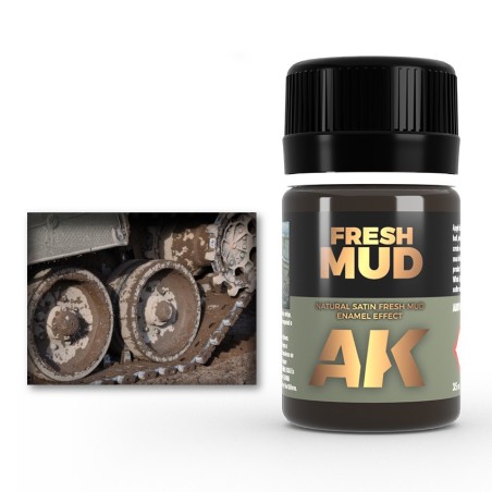 AK Interactive AK016 – Lavis Enamel "Boue fraîche" 35 ml – Enamel