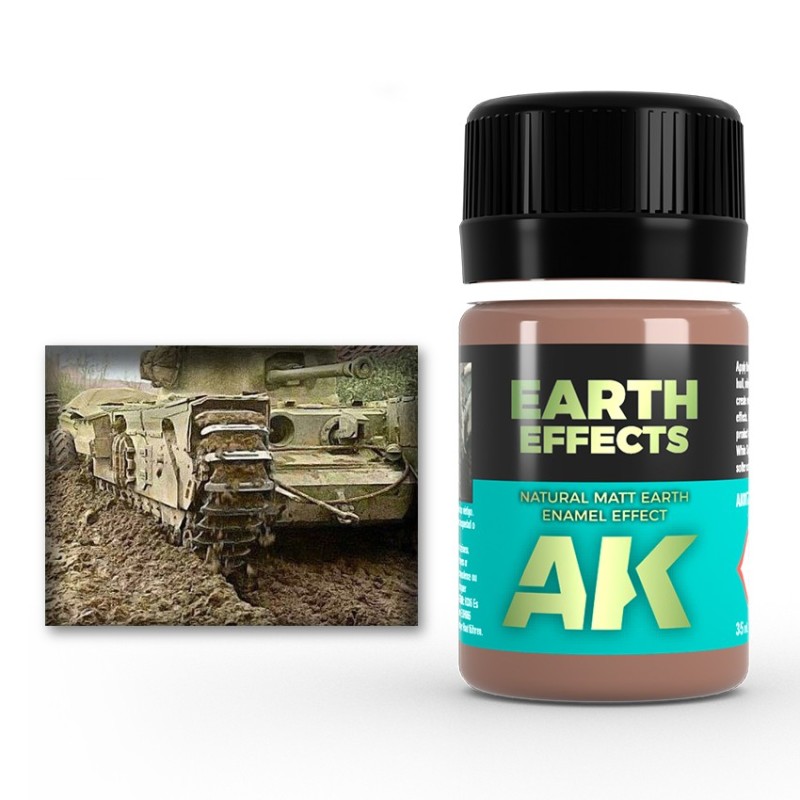 AK Interactive AK017 – Lavis Enamel "Effets de terre" 35 ml – Enamel