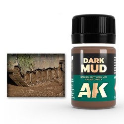 AK Interactive AK023 – Lavis Enamel "Boue foncée" 35 ml – Enamel