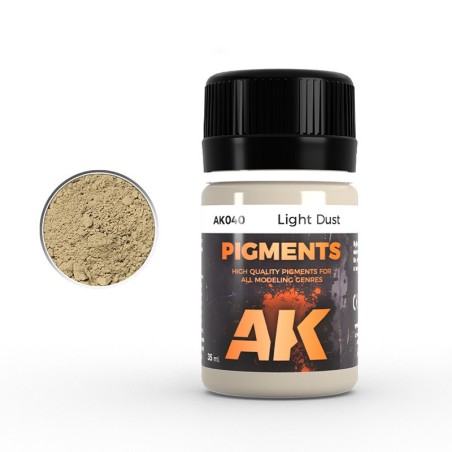 AK Interactive AK040 – Pigment "Poussière légère" 35 ml – Vieillissement