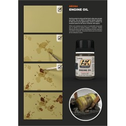 AK Interactive AK084 – Lavis Enamel Huille moteur – 35 ml – Enamel