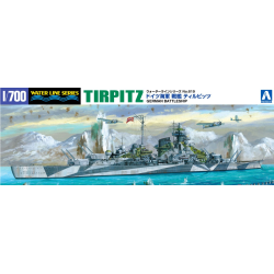 Aoshima AO04606 Cuirassé Allemand Tirpitz 1:700