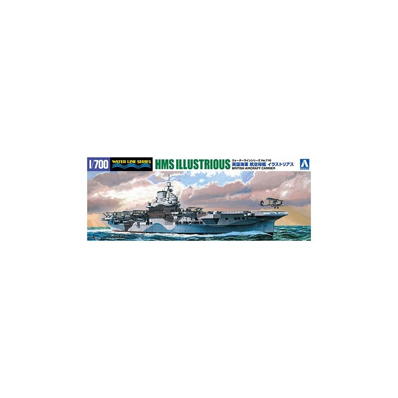 Aoshima	AO051047	H.M.S Porte-avions Britannique Illustrious 1:700