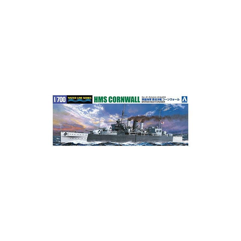 Aoshima	AO05674	Royal Navy Croiseur Lourd Cornwall Std 1:700