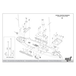 Combrig 70158 Russian Gunboat Grozyashchiy – 1892 1:700