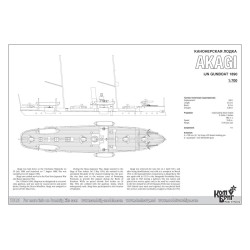 Combrig 70191 IJN Gunboat Akagi – 1890 1:700