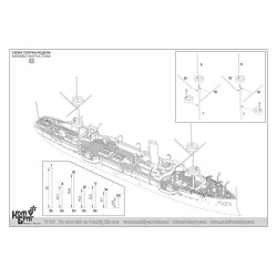 Combrig 70193 Japanese Unprotected Cruiser Takao – 1889 1:700