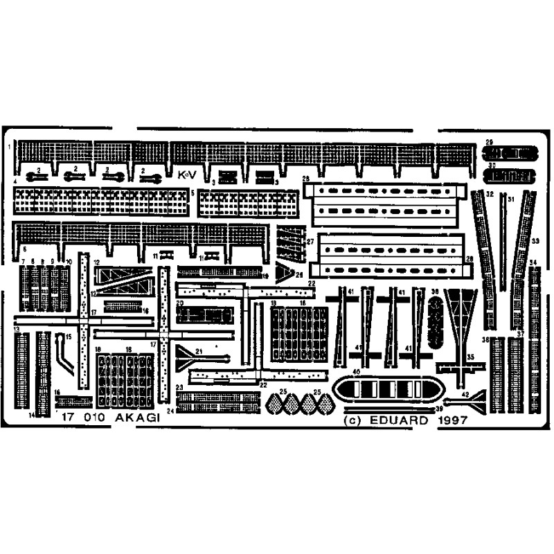 Eduard 17010 Akagi 1:700 (Hasegawa)