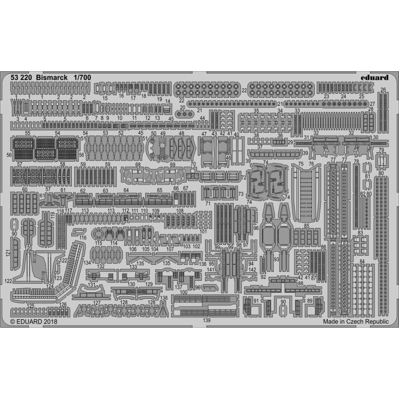 Eduard 53220 Bismarck 1:700 (Meng)