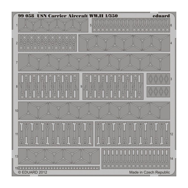 Eduard 99058 Usn Aircraft Accessories WWII 1:350