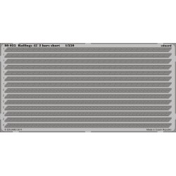 Eduard 99025 – Rampes 45' 2 barres courtes 1/350