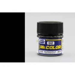 Hobby/Gunze C092 – Noir Semi-Brillant (10 ml)
