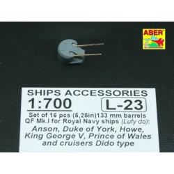 Aber S 1:700 L-023 – Canons 133 mm QF Mk.I (5,25")