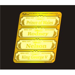 Flyhawk FH700026 – Plaques signalétiques de navires de guerre Royal Navy I – 1:700