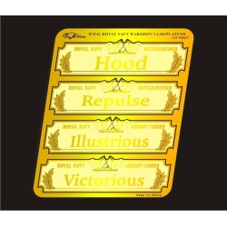 Flyhawk FH700027 – Plaques signalétiques de navires de guerre Royal Navy II – 1:700