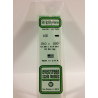 Evergreen EG100 – Bande de polystyrène blanc opaque 0,010" × 0,020"