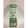 Evergreen EG104 – Bande de polystyrène blanc opaque 0,010" × 0,080"