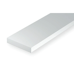 Evergreen EG108 – Bande de polystyrène blanc opaque 0,010" × 0,188"