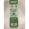Evergreen EG110 – Bande de polystyrène blanc opaque 0,015" × 0,020"
