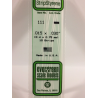 Evergreen EG111 – Bande de polystyrène blanc opaque 0,015" × 0,030"