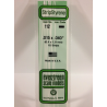 Evergreen EG112 - Bande De Polystyrène Blanc Opaque De 0,015" X 0,040