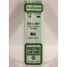 Evergreen EG112 – Bande de polystyrène blanc opaque 0,015" × 0,040"