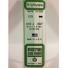 Evergreen EG113 - Bande De Polystyrène Blanc Opaque De 0,015" X 0,060