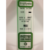 Evergreen EG113 – Bande de polystyrène blanc opaque 0,015" × 0,060"