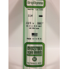 Evergreen EG114 - Bande De Polystyrène Blanc Opaque De 0,015" X 0,080