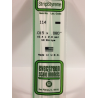 Evergreen EG114 – Bande de polystyrène blanc opaque 0,015" × 0,080"