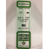 Evergreen EG115 - Bande De Polystyrène Blanc Opaque De 0,015" X 0,100