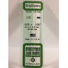 Evergreen EG115 – Bande de polystyrène blanc opaque 0,015" x 0,100"