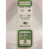 Evergreen EG116 – Bande de polystyrène blanc opaque 0,015" x 0,125"