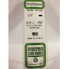 Evergreen EG117 - Bande De Polystyrène Blanc Opaque De 0,015" X 0,156