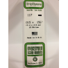 Evergreen EG117 – Bande de polystyrène blanc opaque 0,015" x 0,156"