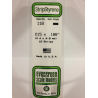 Evergreen EG118 – Bande de polystyrène blanc opaque 0,015" x 0,188"