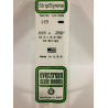 Evergreen EG119 – Bande de polystyrène blanc opaque 0,015" x 0,250"