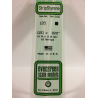 Evergreen EG120 – Bande de polystyrène blanc opaque 0,020" x 0,020"